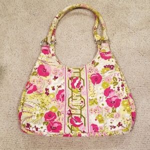 Vera Bradley Large Hobo Handbag in Make Me Blush